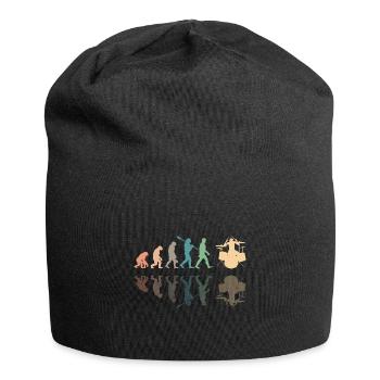 Evolution de l’homme Drums Band Retro Vintage Drummer - Bonnet en jersey - noir - Devant