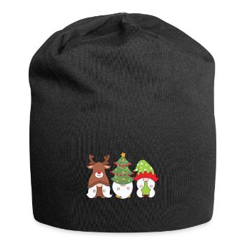 Noël Noël Gnomies - Bonnet en jersey - noir - Devant