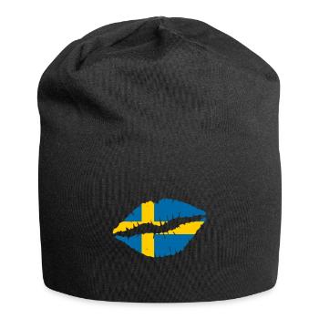 Schweden - Jersey-Beanie - Schwarz - Vorne