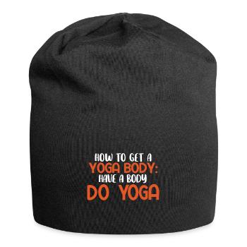 Yogalehrer Spruch Für Yogi Yoga - Jersey-Beanie - Schwarz - Vorne