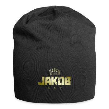 Jacob - Jersey Beanie - black - Front