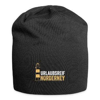 Urlaubsreif Norderney - Jersey-Beanie - Schwarz - Vorne