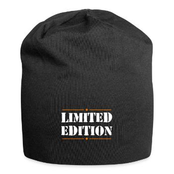 Limited Edition Slogan - Jersey Beanie - black - Front