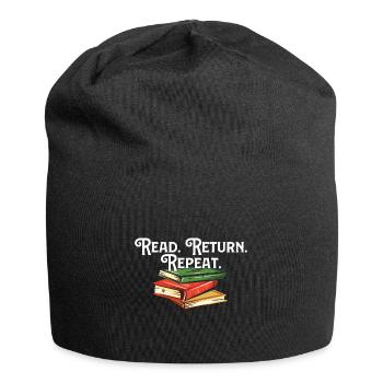 Read Return Repeat Library Worker Librarian Book - Jersey-Beanie - Schwarz - Vorne