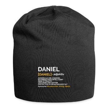 Daniel - Jersey-Beanie - Schwarz - Vorne