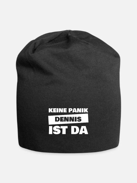 Dennis - Jersey Beanie - black
