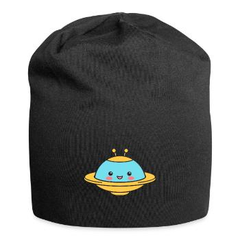 soucoupe volante - Bonnet en jersey - noir - Devant