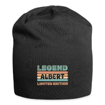 Prénom Albert - Bonnet en jersey - noir - Devant