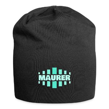 Beruf Maurer - Jersey-Beanie - Schwarz - Vorne