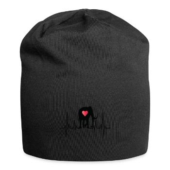 Mammut Ausgestorbener Elefant Geschenk - Jersey-Beanie - Schwarz - Vorne
