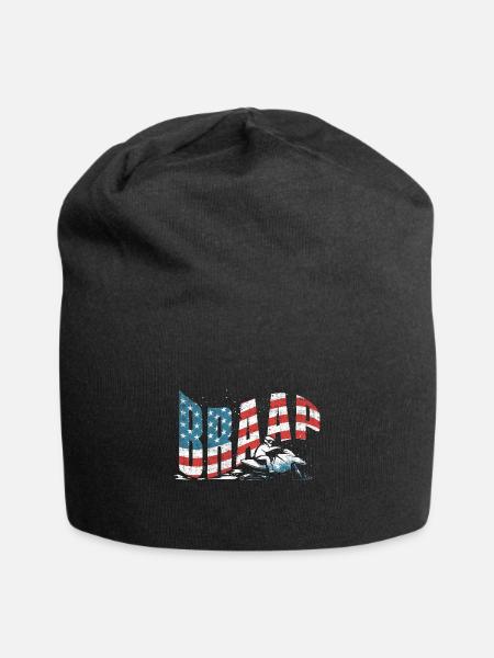 Braap Snowmobile Riding Snowmobiling Snowmobiler - Jersey-Beanie - Schwarz