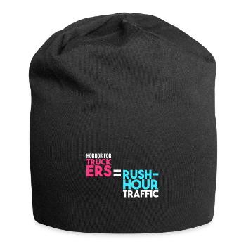 Horror for truckers = rush hour - Jersey Beanie - black - Front