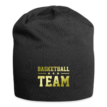 Équipe de basket-ball - Bonnet en jersey - noir - Devant