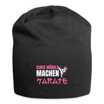 Karate Mädchen Kampfsport - Jersey-Beanie - Schwarz - Vorne