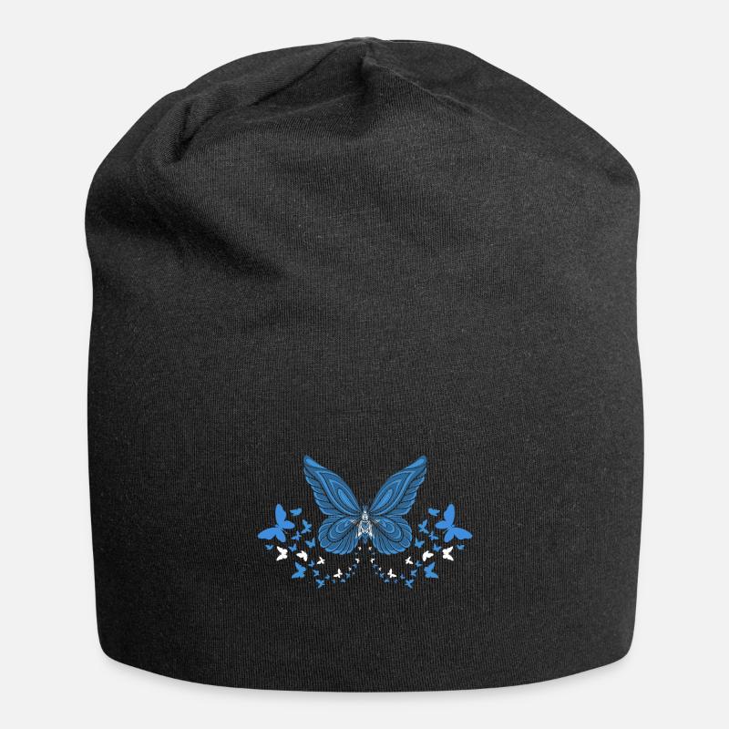 Somalie Somalie Drapeau somalien papillons - Bonnet en jersey - noir