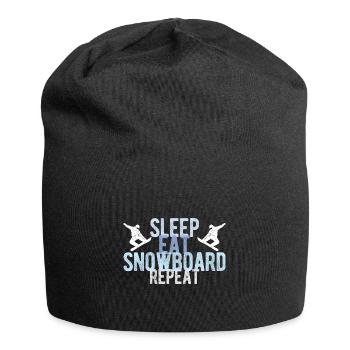 Snowboard Spruch für Snowboarder - Jersey-Beanie - Schwarz - Vorne