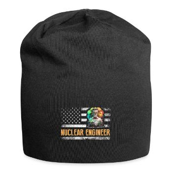 Kernenergie Design für Erneuerbare Kernenergie - Jersey-Beanie - Schwarz - Vorne