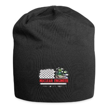 Kernenergie Spruch für Kernenergie - Jersey-Beanie - Schwarz - Vorne
