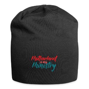 La maternité est mon ministère - Bonnet en jersey - noir - Devant