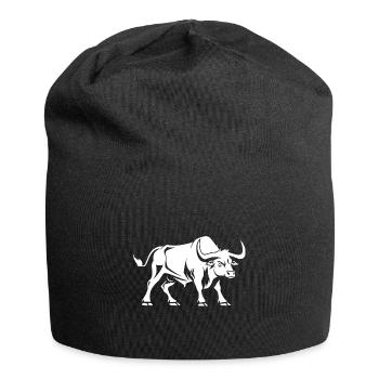 Stier - Jersey-Beanie - Schwarz - Vorne
