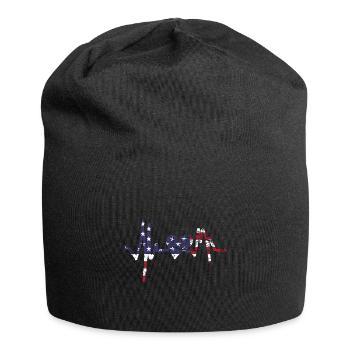 America with a heartbeat - Jersey Beanie - black - Front