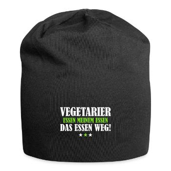 Vegetarier Essen Meinem Essen das Essen Weg - Jersey-Beanie - Schwarz - Vorne