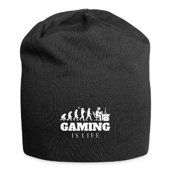 Gaming Gamer Evolution Geschenk - Jersey-Beanie - Schwarz - Vorne