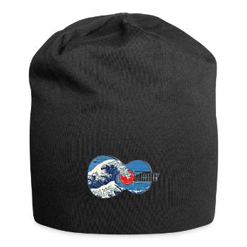 Guitare Big Wave par Kanagawa Guitar Player - Bonnet en jersey - noir - Devant