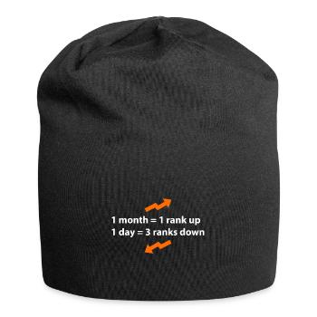 Ascension lente - Bonnet en jersey - noir - Devant