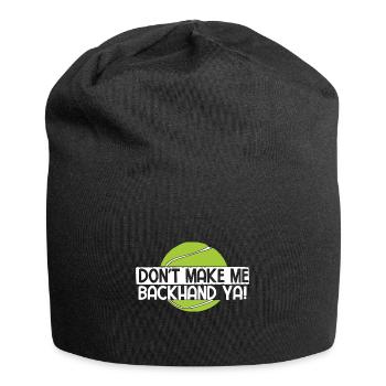 Tennisplatz Spruch Für Tennis - Jersey-Beanie - Schwarz - Vorne