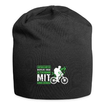 Radfahrer Fahrradfahrer Outdoor Radsport Geschenk - Jersey-Beanie - Schwarz - Vorne