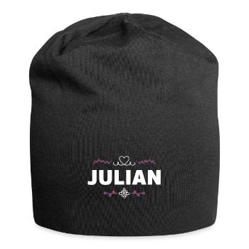 Julian - Jersey-Beanie - Schwarz - Vorne