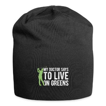 Golfplatz zum Golfen Golf - Jersey-Beanie - Schwarz - Vorne