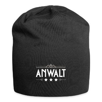 Anwalt Beruf - Jersey-Beanie - Schwarz - Vorne