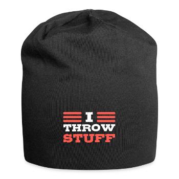 I Throw Stuff Speerwerfer - Jersey-Beanie - Schwarz - Vorne