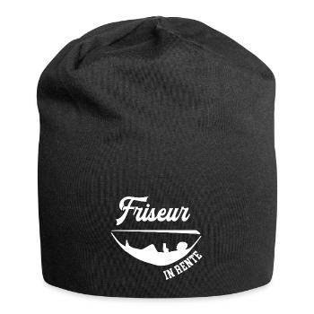 Friseur Rente Rentner Frisör Ruhestand Coiffeur - Jersey-Beanie - Schwarz - Vorne