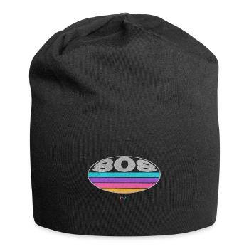 808 Analog SYNTHESIZER Drum Machine - Jersey Beanie - black - Front