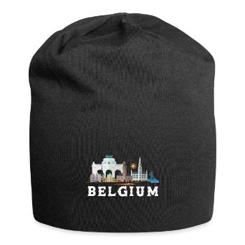 Belgien - Jersey-Beanie - Schwarz - Vorne