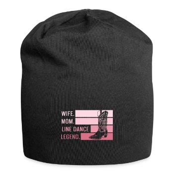 Ehefrau. Mutter. Line Dance Legende. Zitat für - Jersey-Beanie - Schwarz - Vorne
