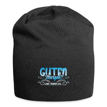 Guten Morgen Ganz dünnes Eis - Jersey-Beanie - Schwarz - Vorne