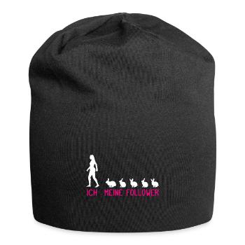 Ich Meine Follower Kaninchen Hasen Häschen Hase - Jersey-Beanie - Schwarz - Vorne