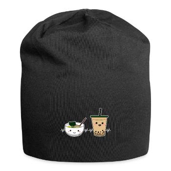 Cuisine asiatique japonaise Ramen Tea I Cadeau - Bonnet en jersey - noir - Devant