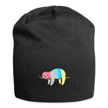 Genderflux Sloth Genderflux Pride - Jersey Beanie - black - Front