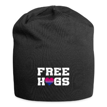LGBT Rainbow Gay Pride Homo Lesbian Gay - Jersey Beanie - black - Front
