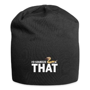 King python design pour les amateurs de serpents - Bonnet en jersey - noir - Devant