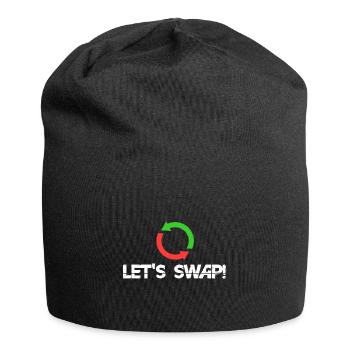 Let's swap! - Jersey Beanie - black - Front