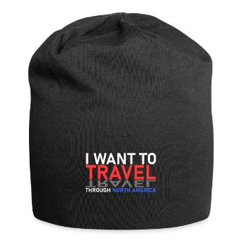 Voyage en Amérique du Nord - Bonnet en jersey - noir - Devant