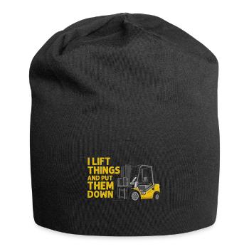 Warehouse drivers and warehouse workers for forklifts - Jersey Beanie - black - Front