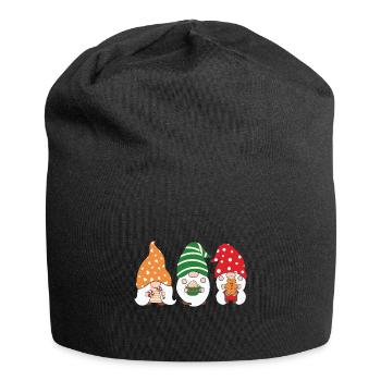 Noël Noël Gnomies - Bonnet en jersey - noir - Devant