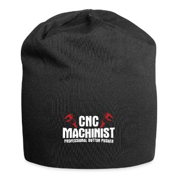 Maschinen-Bediener Maschinenführer Machinist - Jersey-Beanie - Schwarz - Vorne